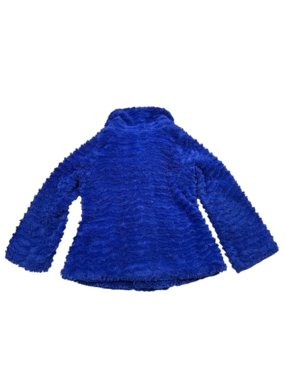 Patagonia Girls Pelage Jacket Button Front High Pile Fleece Cobalt Blue Size XS